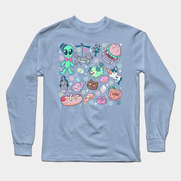 Steven Universe Stuff, Things, and Cuties Long Sleeve T-Shirt by DajonAcevedo